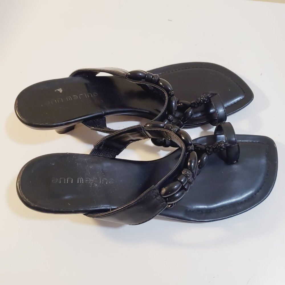 Ann Marino Black Sandals Size 7